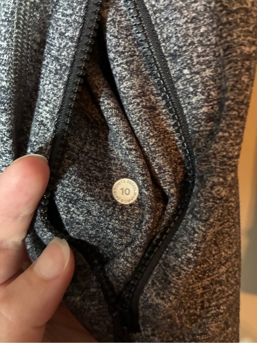 Lululemon Define Jacket in Heathered Black Size 10 - Picture 8 of 8